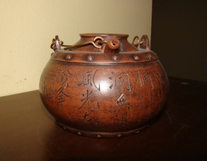 ANTIQUE CHINESE YIXING ZISHA CLAY POTTERY EGGSHELL TEAPOT SIGNED Republic 毛主席