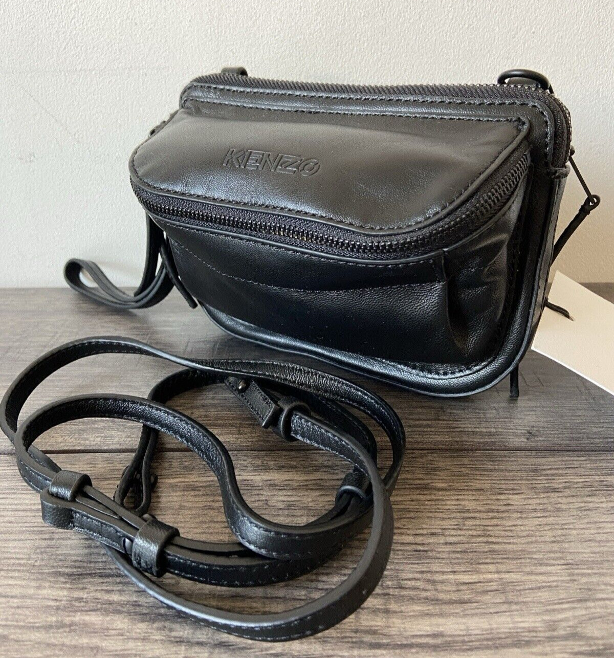KENZO BLACK CROSSBODY/SHOULDER/WRISTLET BAG RETAIL £360 BNWT