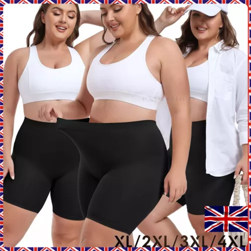 Plus Size Seamless Shapewear Shorts Women Anti Chafing Shorts Boyshorts Panties - Photo 1/35