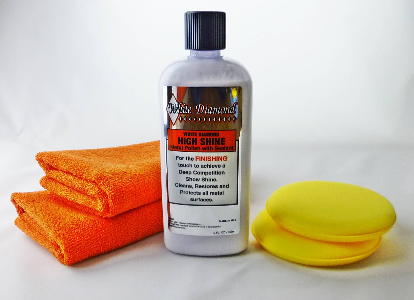 White Diamond "High Shine" Metal Polish & Sealant Kit 355ml eBay