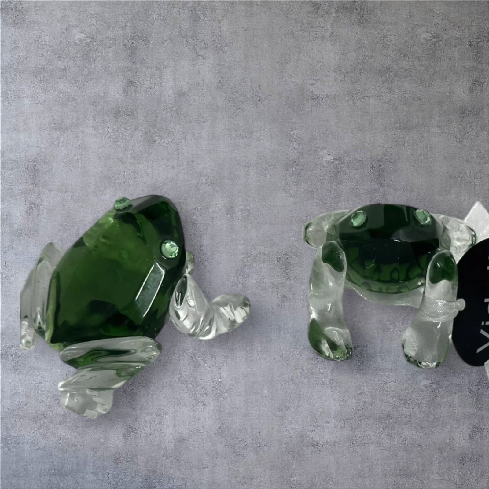 Crystal Emerald Green Frog Clear Legs Figurine Paperweight price per 1 Vidali