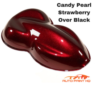 Candy Pearl Strawberry Basecoat Gallon Kit (Over Black Base) + High Solids Clear