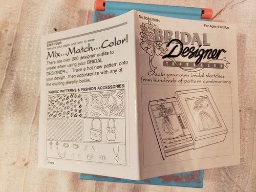 RARE Vintage Lanard Bridal Designer Traveller sketching Drawing toy - Picture 4 of 7