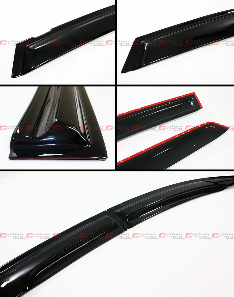 JDM ONDULADO ESTILO 3D VENTANA AHUMADA VISERA VENTILACIÓN PANTALLA PARA TOYOTA PRIUS ZVW30 2010-15 Foto 2 de 4