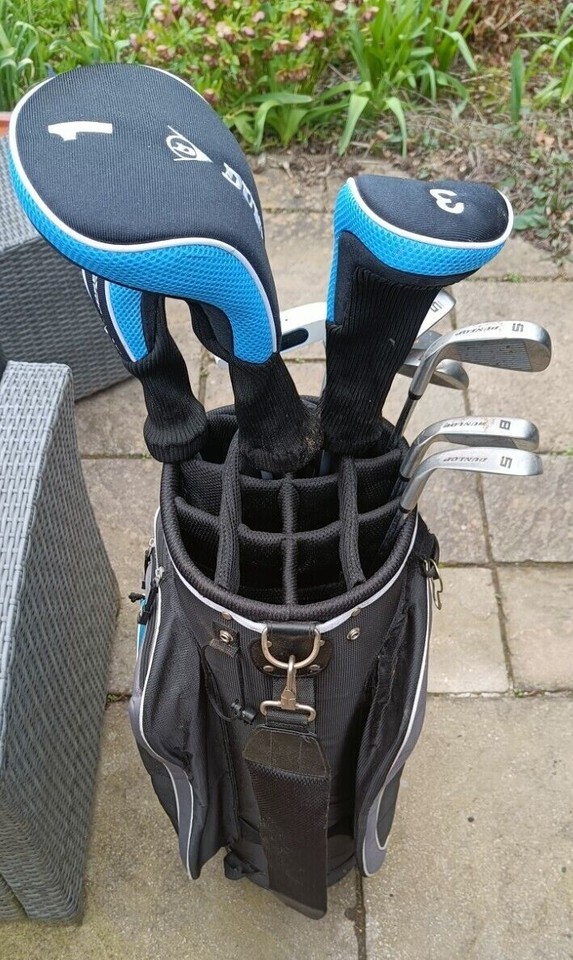 NICE SET OF MENS DUNLOP MAX GOLF CLUBS IN A MATCHING STAND BAG eBay