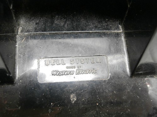1965 Bell Systems Western Electric Black 500 Desk Phone Rotary Dial - Picture 4 of 6