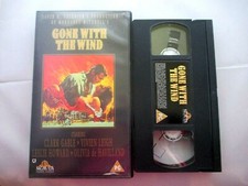 Gone With The Wind VHS Video Cassette - Clark Gable, Vivien Leigh, Leslie Howard