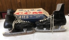 CCM Bobby Hull Hockey Skates Set With Original Box Size 10 Style 321429 Vintage