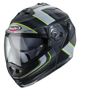 Caberg Duke 2 Motorcycle Helmet Tour Matt Black Yellow Anthracite Silver