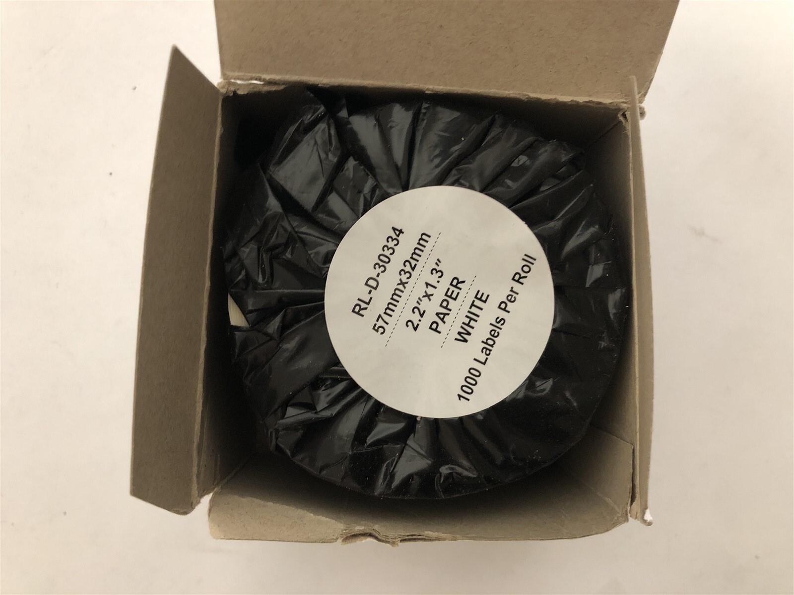 White Label Printer Roll 225x125 Inch 1000 Labels Off Brand-image