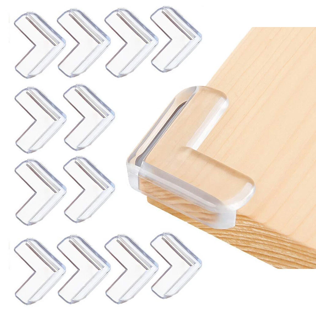 12pcs pack Soft PVC Silicone Transparent Baby Safety Corner