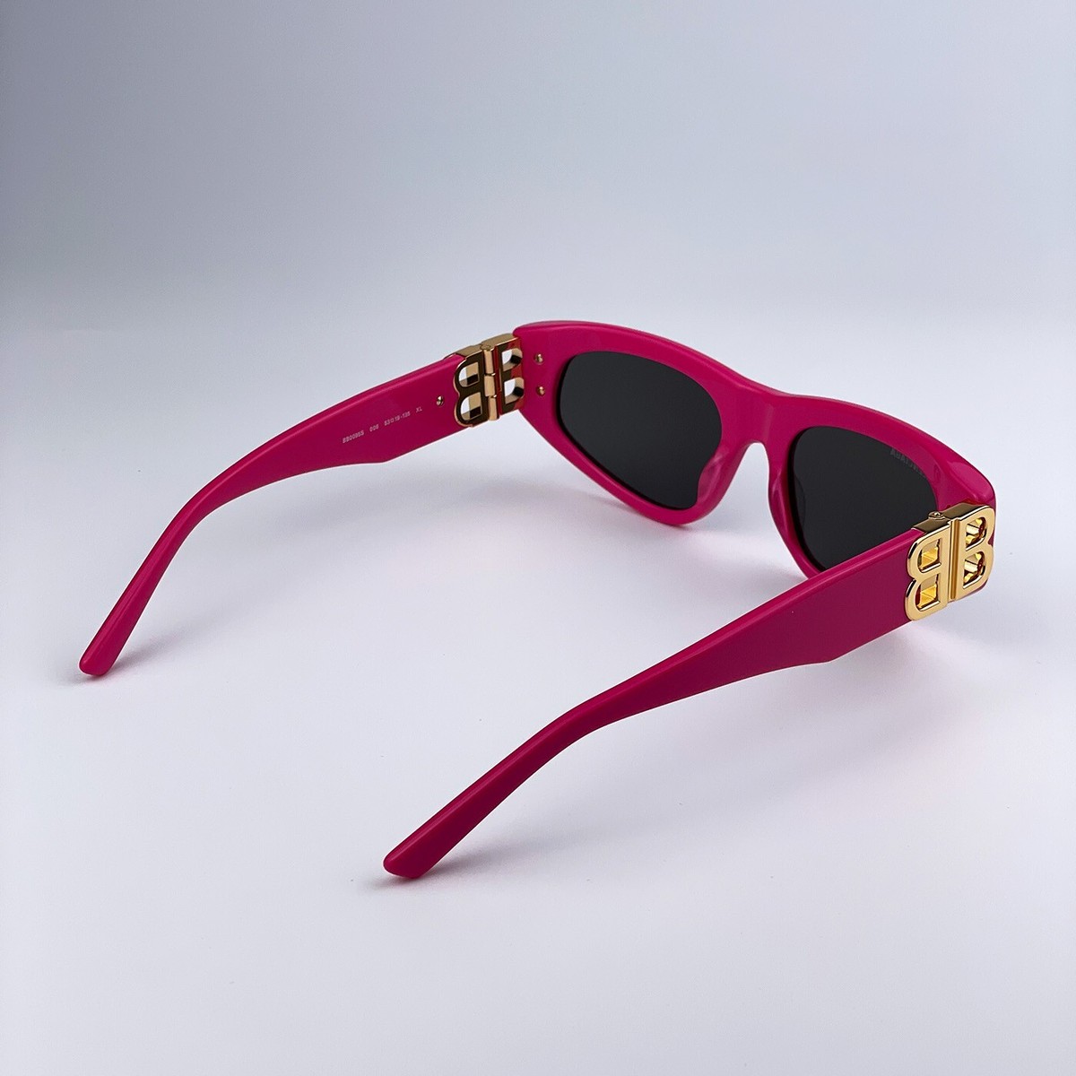 Stop Scroll Balenciaga Fuchsia Cat Eye BB Logo Designer Sunglasses BB0095S Nwt Balenciaga Cat Eye-Frame Acetate Sunglasses at Amazon  main image 2