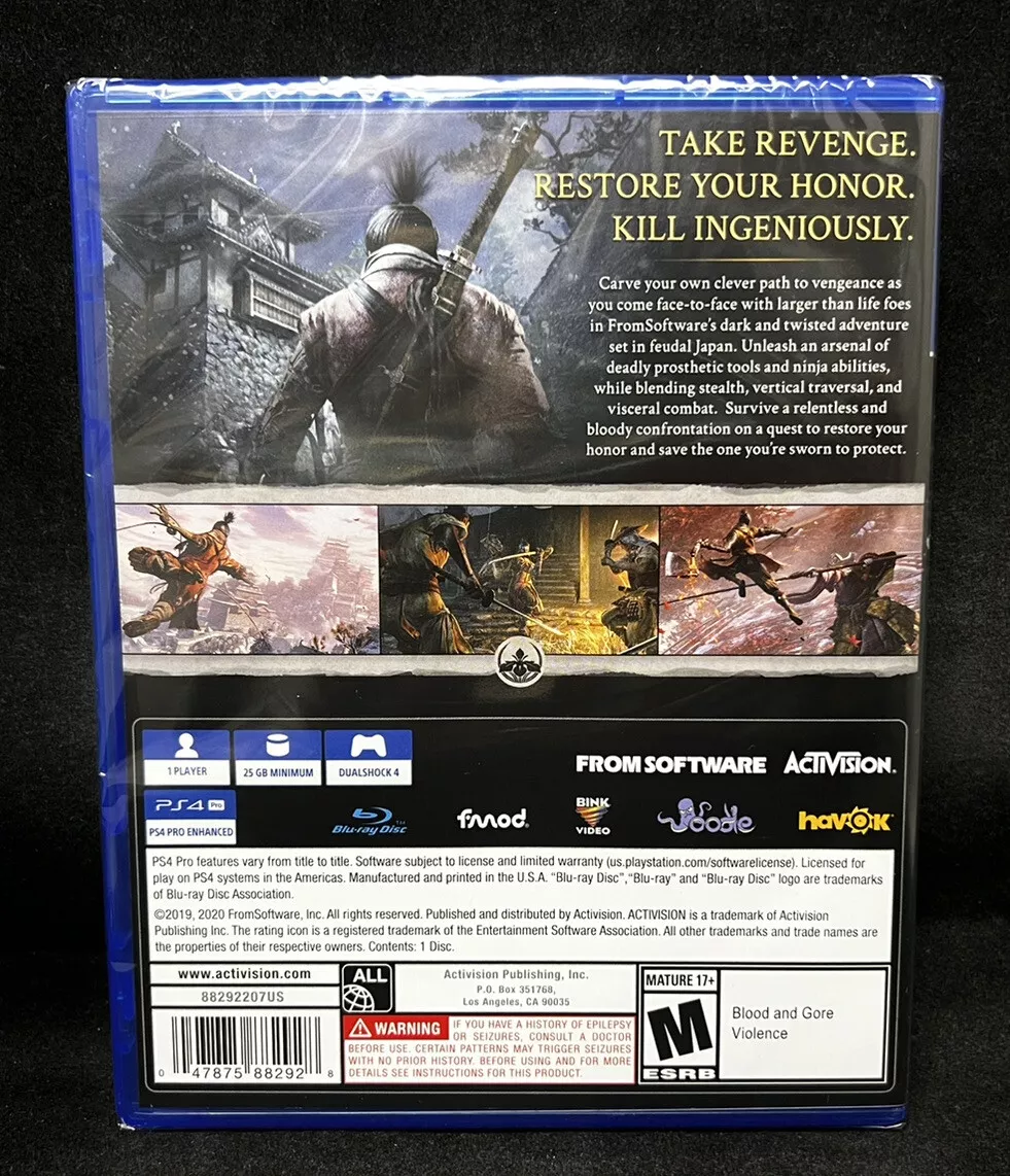 Sekiro Shadows Die Twice Game of the Year Edition (PlayStation 4) BRAND NEW  47875882928