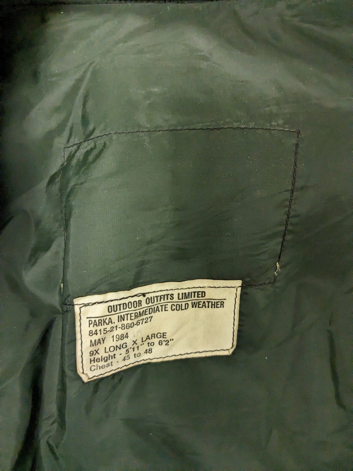 Vintage US Army Intermediate Cold Weather Parka C… - image 3