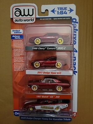 Auto World Deluxe Limited Edition 4 Pack Target Exclusive Ultra Red Chase New