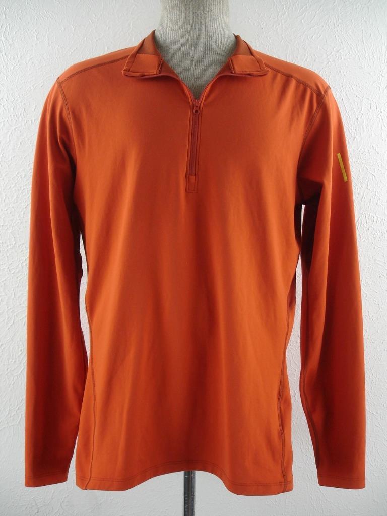 Maglione Pullover Uomo XL Arc'teryx Standard 1 2 Zip Solaris Arancione Strato Base