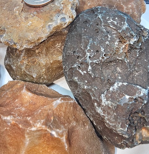 BOTSWANA AGATE 4lb rough Lot -Old stock material.  XL Full Skin Nodules Lapidary - Bild 3 von 4