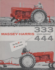 MASSEY-HARRIS 333 & 444 TRACTORS 24 PAGE BROCHURE 522-125M-157W