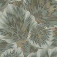 Bliss Florales Texturiertes Vinyl Tapete GrüN / Gold 3D Effekt Erismann 10402-24