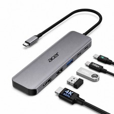 Acer 5-in-1 USB-C Hub HDMI 4K 60Hz 100W PD USB 3.0 Adapter for MacBook iPad
