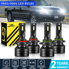 For GMC Yukon Denali 2001-2006 LED Headlight Hi/Lo Beam 4X Bulbs Kit 9005 9006