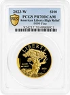 2023-W $100 American Liberty High Relief 1oz Proof Coin Gold PCGS PR-70 Proof