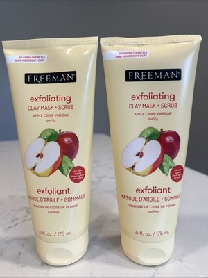 Freeman Facial Apple Cider Vinegar Clay Mask + Scrub 6 oz./175 mL (2 pk ORIGINAL