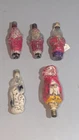 Vintage Figural Christmas Light Bulbs Santa Snowman C6 Japan Lot of 5