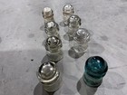 Hemingray and Armstrong Clear Glass Insulators 1940s-1950s, Set of 8 No. 9 — photo 3