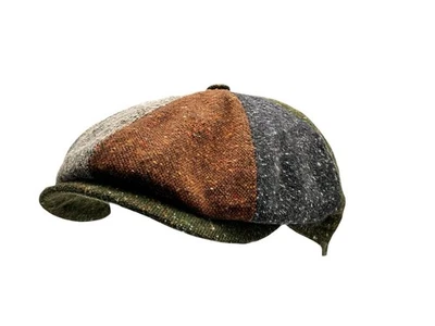 FIEBIG Schiebermütze BAKERBOY PATCHWORK 8-tlg panel flatcap NEWSBOY
