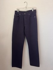 Vintage Versace Jeans Couture 90's Women's Purple High Waisted Pants Size 32/46