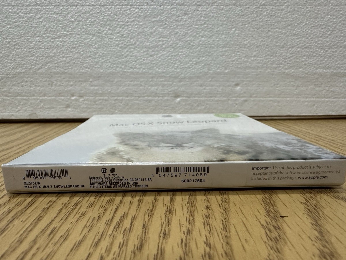 Apple X Snow Leopard 10.6.3 (Retail (License Only)) (1 User/s