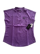 koi Basics Ari Women's Purple 1-Pocket STRETCH Scrub Top Size S