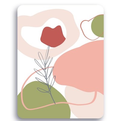 Audimi Small Mouse Pad 6 x 8 Inch, Mini Rectangular_(8''x6''), Rose