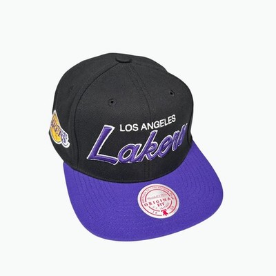Mitchell & Ness NBA Team Script 2.0 Snapback Lakers Mens OSFA Black Purple