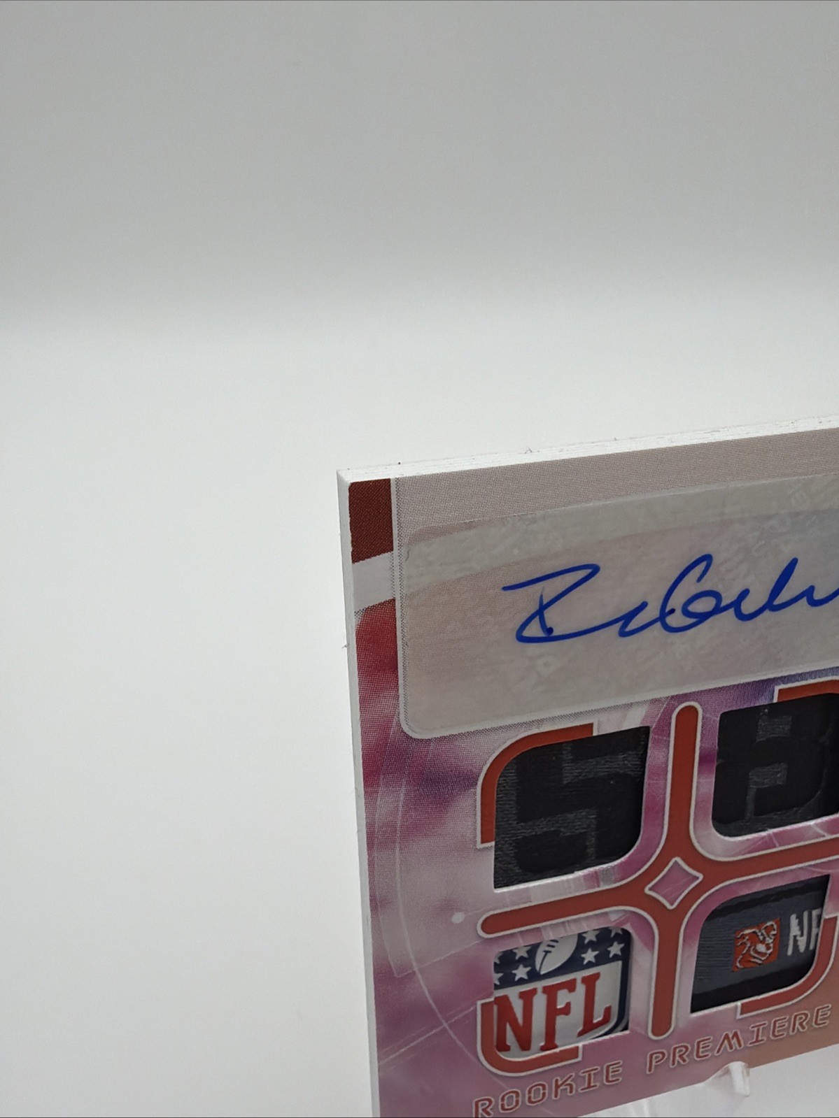 2025 Panini Absolute Dillon Gabriel 1/1 RPA 5-PATCH AUTO NFL Shield, Nike Swoosh view 5