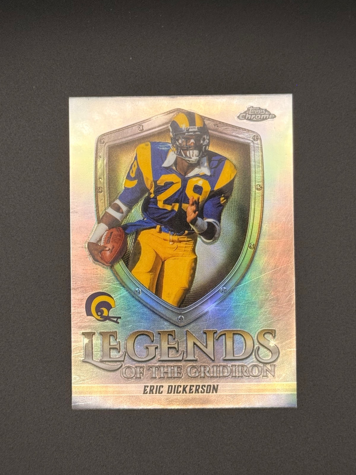 2025 Topps Chrome #LOG-13 Eric Dickerson Legends of the Gridiron Refractor