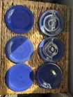 Fiestaware Fiesta Saucers 6" Homer Laughlin Retired 2005-2014 USA Set 6 Cobalt