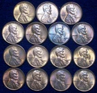(15) 1952-S UNC - LINCOLN WHEAT CENT - WITH ISSUES - NICE DETAILS - SEE PICS!