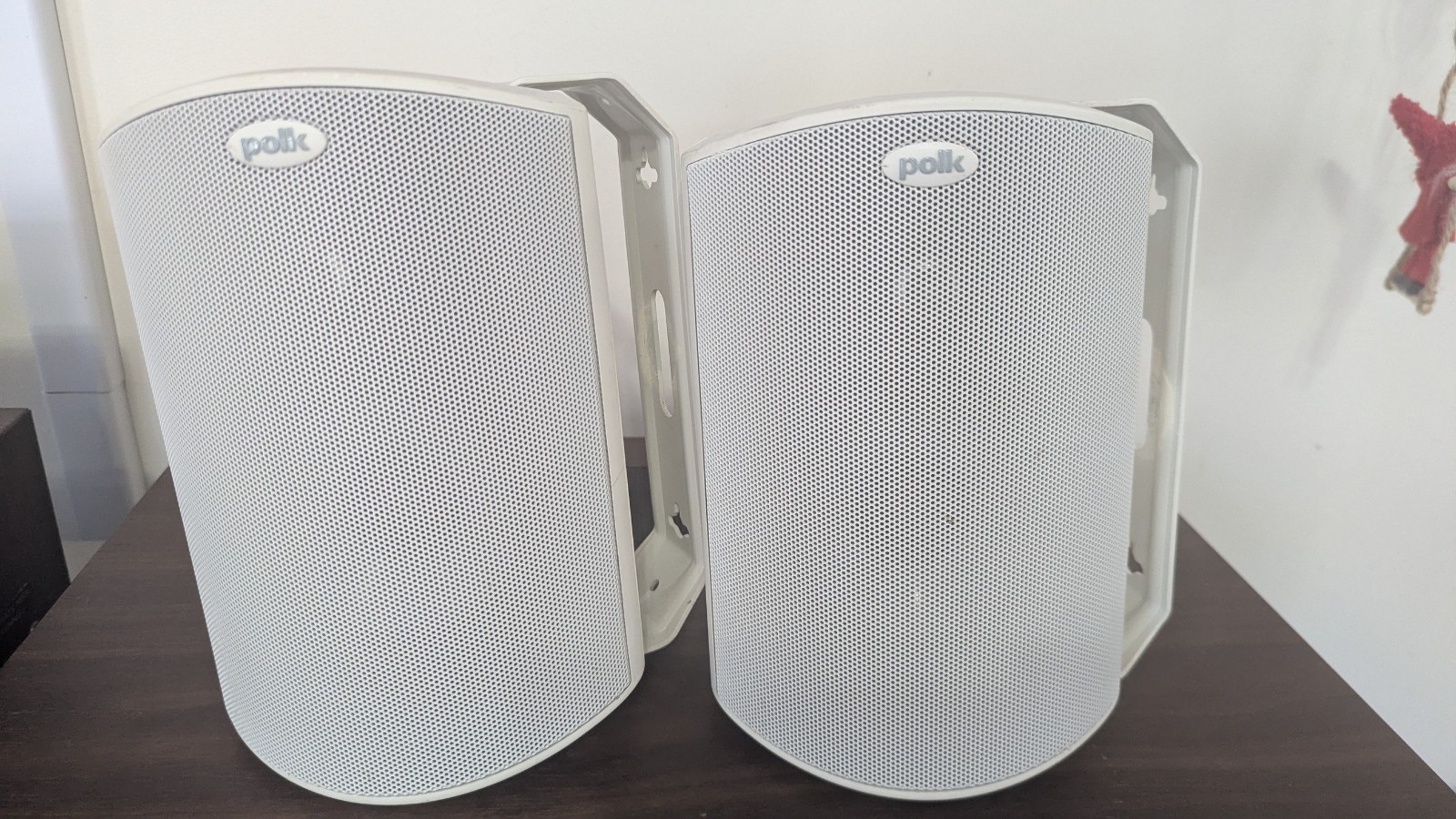 Nice Clean Polk Audio Atrium 4 Indoor Outdoor Speakers Tested Works White