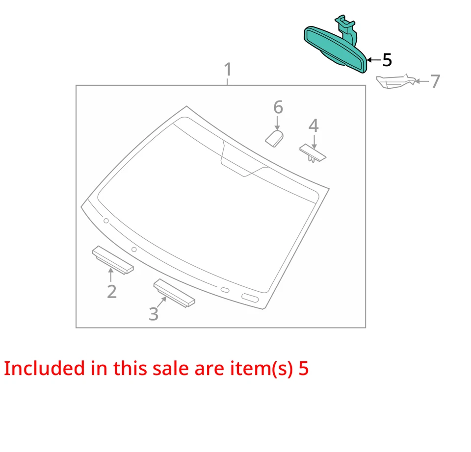 2001-2012 Hyundai Elantra Interior Rear View Mirror Oem TMUPQ - Image 2 of 3