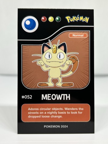 MEOWTH - BLACK KANTO RE EDITIONS 2024 - POKEMON