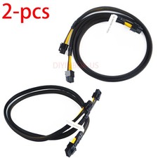X2 GPU Power Connector PCIE Cable 10pin to 6 6pin For HP ProLiant DL380 G8 50cm