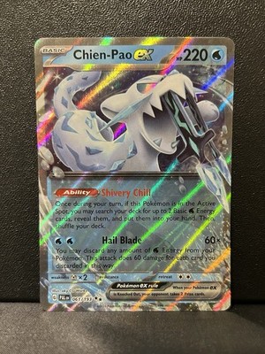 chien pao pokemon card value - ex 236/193 - Paldea Evolved [WW] Hail Blade (60X) You may discard any amount of W Energy from your Pokemon Pokemon - Chien Pao ex