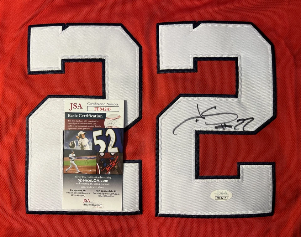 Juan Soto Autographed Majestic Flex Base MLB Washington Nationals Jersey (JSA)🔥 - Image 2 of 3