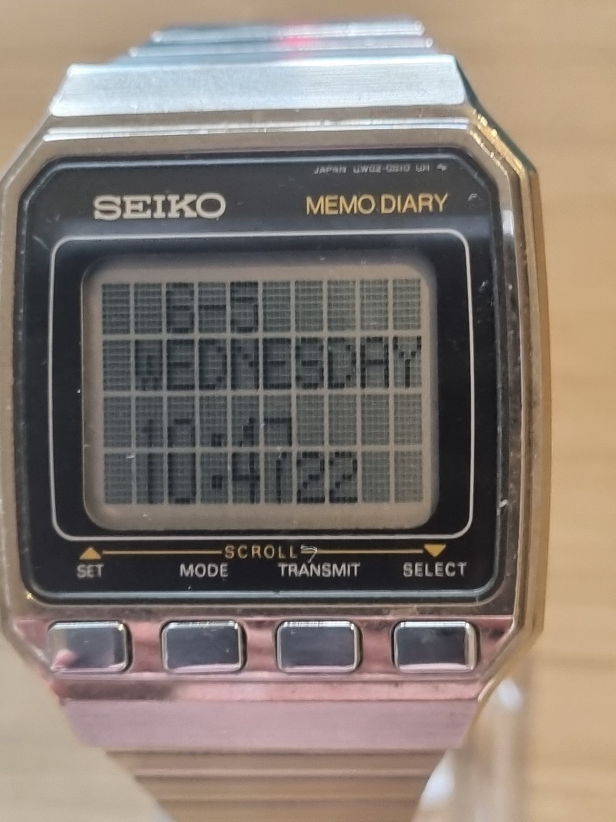 Vintage Seiko UW02-0010 Memo Diary Vintage 1980's digital watch