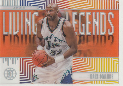 2019-20 Panini Illusions Acetate Living Legends Orange KARL MALONE #10 Jazz