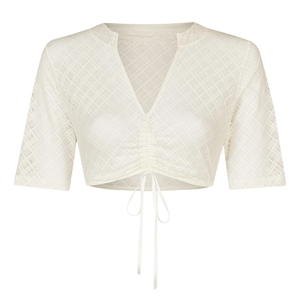 Nina von C. Dirndlbluse Lea mit V-Ausschnitt halbarm 48463328 - Bild 2 von 2