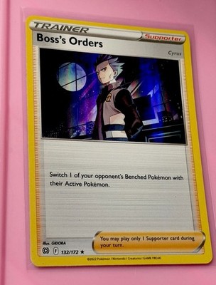 Pokémon TCG Boss's Orders Cyrus 132/172 Brilliant Stars Holo Rare English 2022