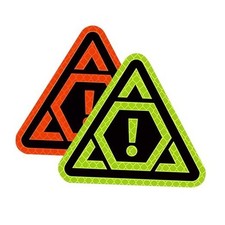 Outdoor Triangular high-Intensity Reflective Safety Warning Sticker for Cars